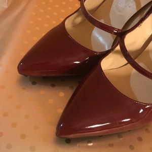 Women burgundy heels